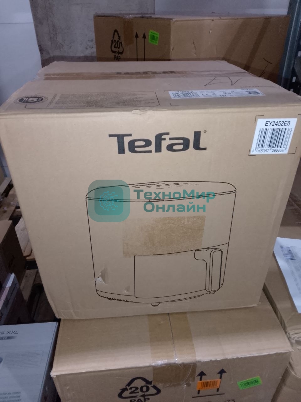 (Поврежденная упаковка) Аэрогриль электрический Tefal Easy Fry Pop EY2452E0 жёлтый