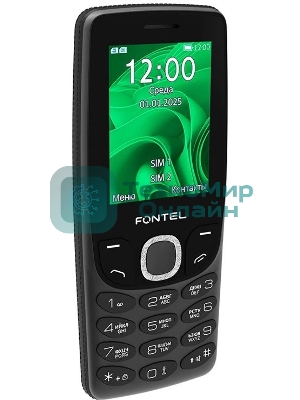 Мобильный телефон FONTEL FP250 черно-зеленый