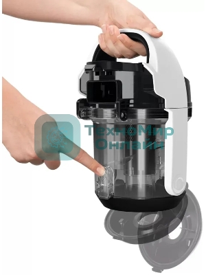 Пылесос Bosch BGS05A222 белый/черный, 350/700 Вт, уборка сухая, пылесборник контейнер 1.5 л
