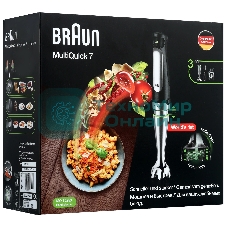 Блендер погружной Braun MQ7025X черный, 1000 Вт, плавная регулировка