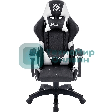 Кресло игровое Defender Companion черный/белый, класс 3, металл, PU
