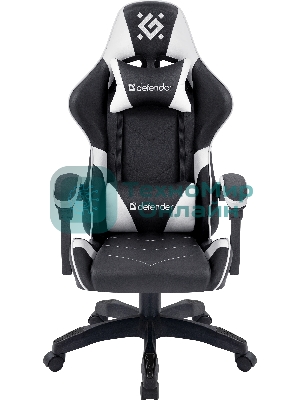 Кресло игровое Defender Companion черный/белый, класс 3, металл, PU