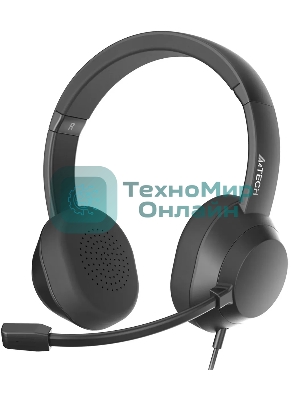 Гарнитура A4Tech Fstyler FH150U чёрный, проводная