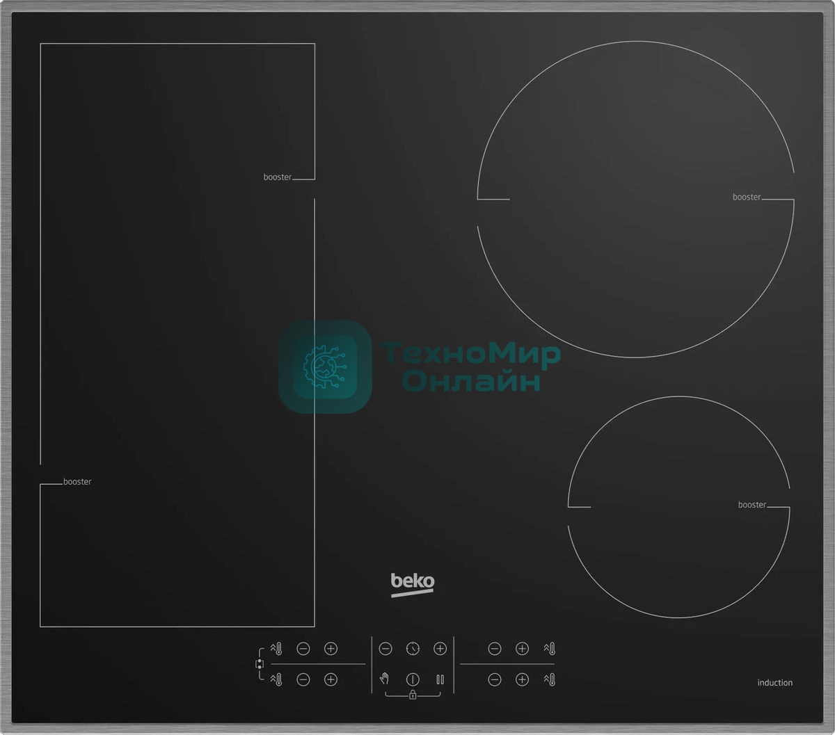 Индукционная варочная панель Beko HII 64200 FMTX, черный