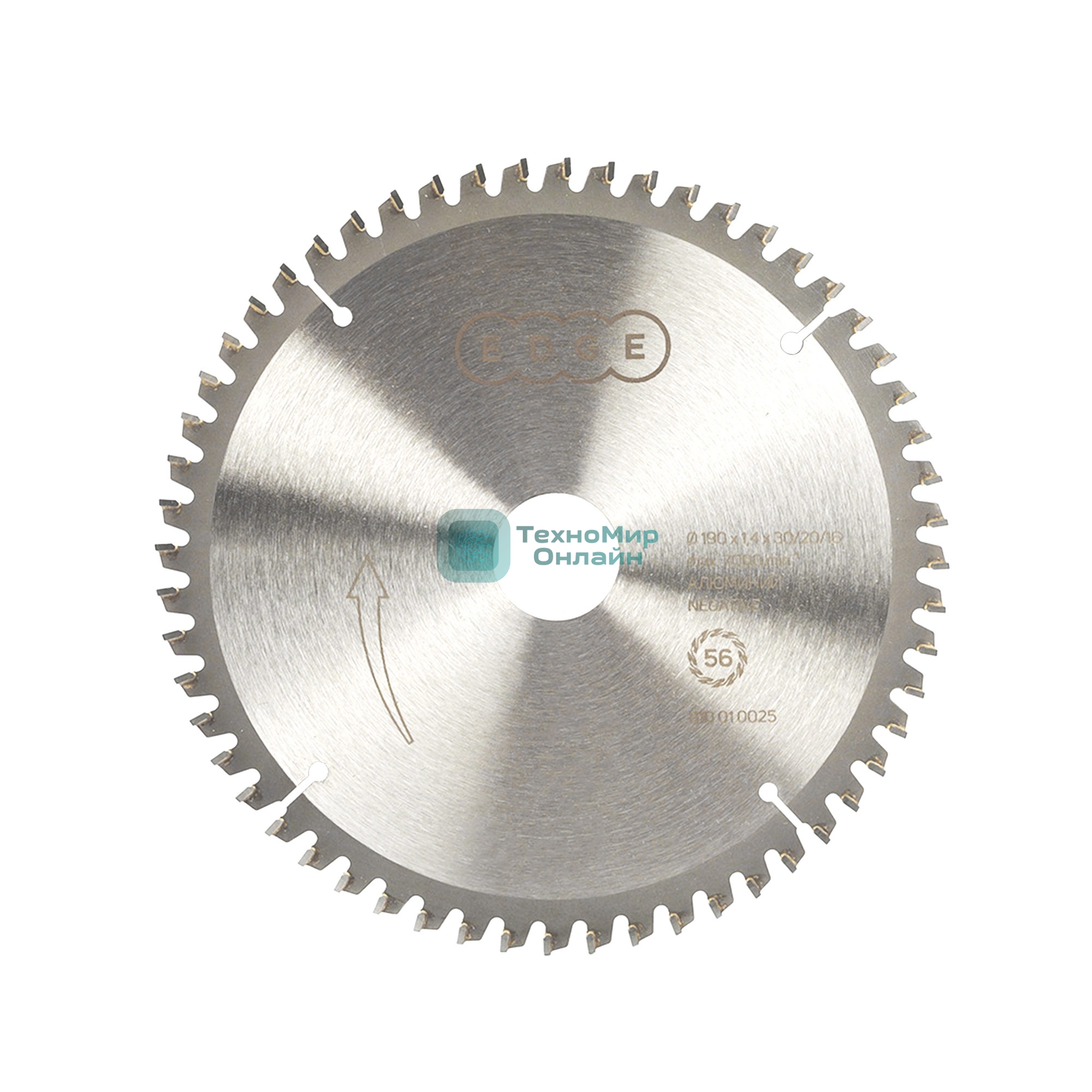 Диск EDGE by PATRIOT пильный по алюминию 190x56x30/20/16 negative