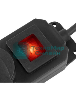 Сетевой фильтр Buro 400MDP-3-B 3 м, 4 розетки, черный, коробка