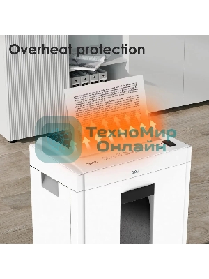 Шредер Deli ET053 белый (секр.P-4) фрагменты 16лист. 23лтр.