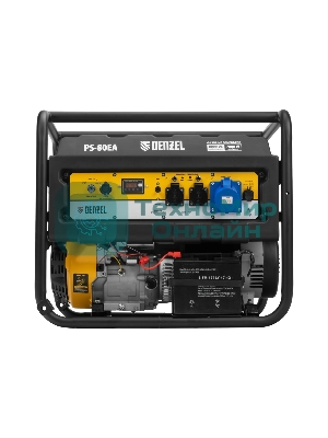 Электрогенератор бензиновый Denzel PS 80 EA, 8 кВт, 85 дБ, 90 кг