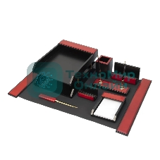 Настольный набор Good Sunrise M8G-1A (8 предметов) красное дерево МДФ черный/бордовый