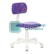 Кресло Бюрократ CH-W201NX Sticks 08 фиолетовый, ткань, 120 кг