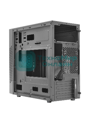 Компьютерный корпус Ginzzu D350 2хUSB 2.0,AU RGb w/o PSU