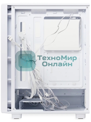 Компьютерный корпус HSPD M510, Mesh Mid Tower, белый, TG, 0.5 SPCC, 4x120мм ARGb ATX, mATX, mITX 180/280/160мм 1x2.5