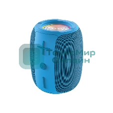 Колонка беспроводная QUMO BatteryBeats BT5.0 5Вт IP64 FM SD USB AUX подсветка 1500мА·ч синий