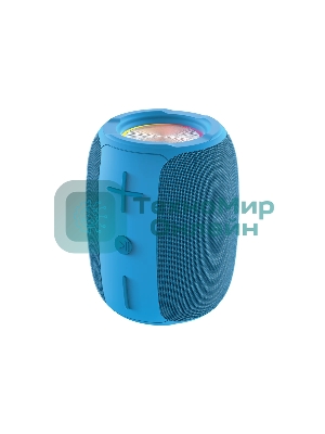 Колонка беспроводная QUMO BatteryBeats BT5.0 5Вт IP64 FM SD USB AUX подсветка 1500мА·ч синий