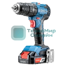 Дрель-шуруповерт DongCheng DCJZ2050i, 20 В, 2 Ач, 50 Нм, бесщеточный, ударный