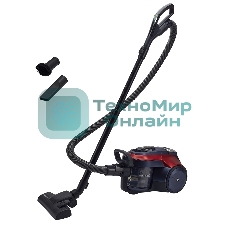 Пылесос Polaris PVC 2003RI серый/красный, 500/2000 Вт, уборка сухая, пылесборник контейнер 2.5 л