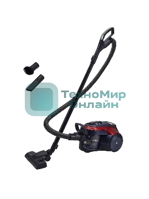 Пылесос Polaris PVC 2003RI серый/красный, 500/2000 Вт, уборка сухая, пылесборник контейнер 2.5 л