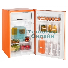 Холодильник Nordfrost NR 403 OR оранжевый однокамерный 100/11л морозилка сверху, ручная разморозка