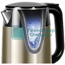 Чайник электрический Redmond RK-M1582 1.7л. 1800Вт золотистый/черный (корпус: нержавеющая сталь)