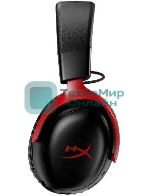 Гарнитура HyperX Cloud III чёрный-красный, проводная, 3.5 мм