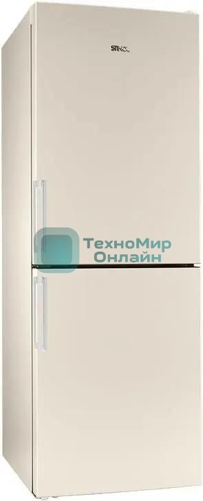 Холодильник Stinol STN 167 E бежевый двухкамерный 181/75л морозилка снизу, No Frost