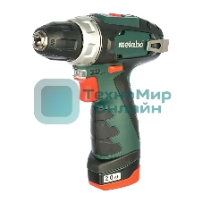 Дрель-шуруповерт Metabo Powermaxx BS 600080710, 12 В, 2 Ач, 34 Нм, щеточный