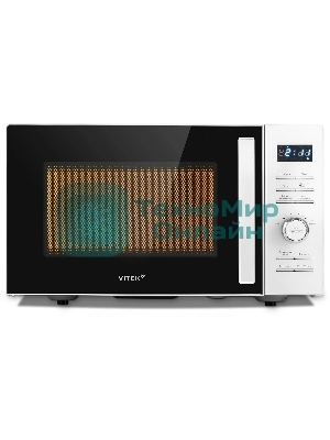 Микроволновая печь Vitek VT-MW1825 белый, 25 л, 900 Вт, переключатели - кнопки, поворотный механизм