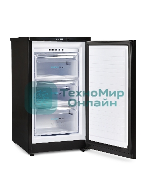 Морозильная камера Бирюса B412 черный, 80л, 3 ящика