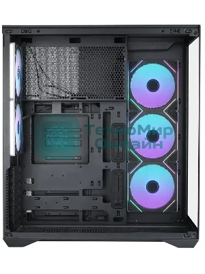 Корпус ATX Eurocase M4801 black, без БП, закаленное стекло 2 стороны