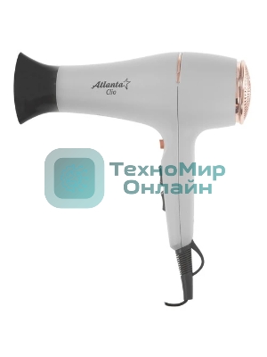 Фен Atlanta ATH-6811 серый/золотистый/черный, 2200 Вт