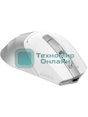 Мышь беспроводная A4Tech Fstyler FB45CS Air белый/серебристый, 2000 dpi, радиоканал, Bluetooth, USB, кнопки - 7