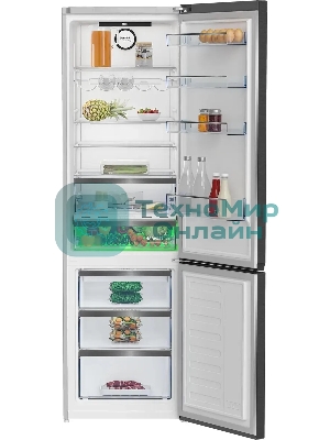 Холодильник Beko B5RCNK403ZXBR антрацит двухкамерный 257/100 л морозилка снизу, No Frost
