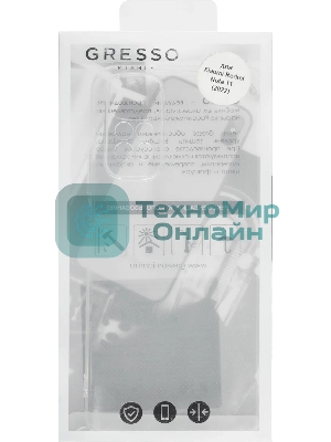 Чехол (клип-кейс) Gresso Air, для Xiaomi Redmi Note 11, прозрачный gr17air836