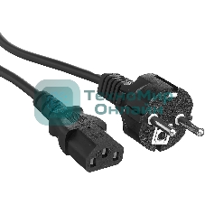 Шнур сетевой Rexant СЕЕ 7/7 (Schuko) – IEC 320 C13 3x0,75мм², длина 1,8м