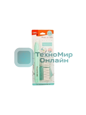 Ластик Deli EH02800 Macaron 178х17х18мм, ассорти блистер