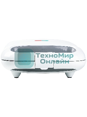 Сэндвич-тостер Galaxy Line GL 2962, белый, с несъемными пластинами, 800 Вт, индикаторы нагрева и сети, антипригарное покрытие рабочей поверхности, теплоизолированный корпус, прорезиненные ножки, препятствующие скольжению