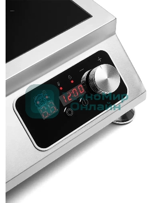 Плита настольная индукционная Kitfort КТ-143 серебристый/черный стеклокерамика (настольная)