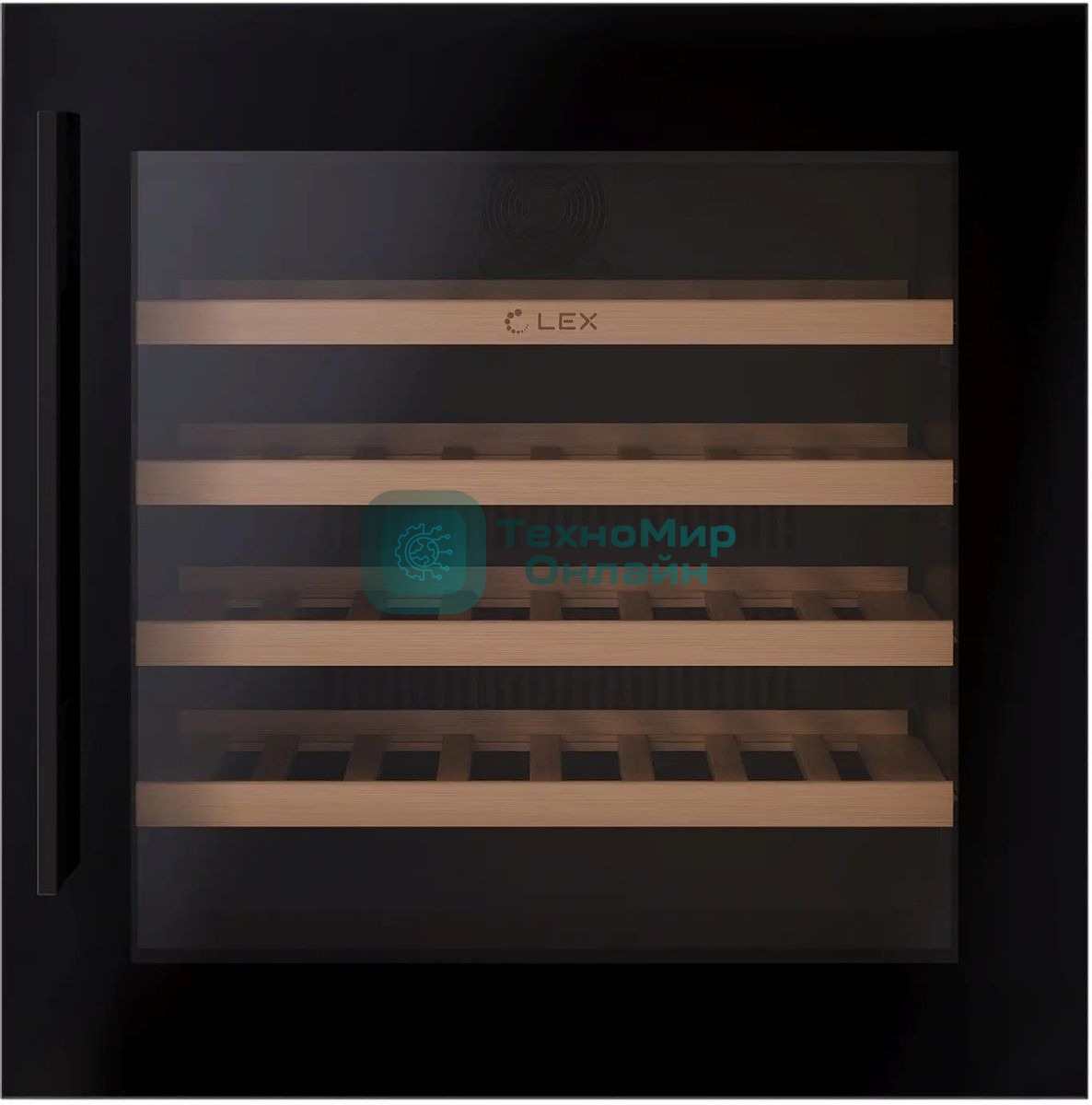 Винный шкаф LEX LWD6036BL черный, 92 л, 1 отсек, 36 бут.