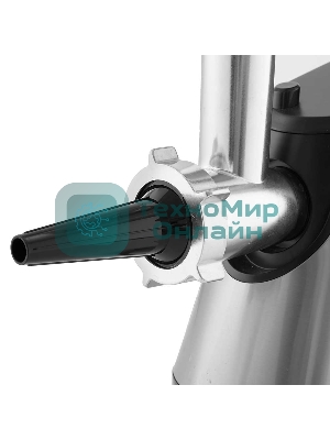 Мясорубка электрическая DELTA LUX DE-600M черный, 3000 Вт, 2.5 кг/мин, реверс, защита от перегрузки, насадки - 6