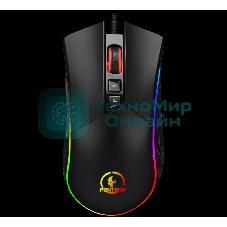 Мышь проводная Jet.A Panteon PS80 черный, 5000 dpi, USB, кнопки - 9