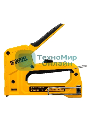 Степлер мебельный Denzel тип 53 и 13, 6-14мм, тип 140, 10-14мм, тип 300, 15мм, тип 500, 15мм