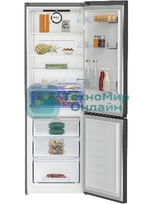 Холодильник Beko B3RCNK365HXBR антрацит двухкамерный 368л морозилка снизу, No Frost