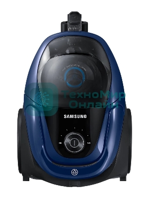 Пылесос Samsung SC18M3120VB синий, 380/1800 Вт, уборка сухая, пылесборник контейнер 2 л