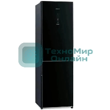 Холодильник Hitachi R-BG410PUC6X GBK черный двухкамерный 215/105л морозилка снизу, No Frost