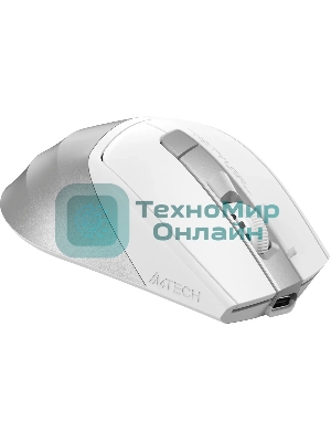 Мышь беспроводная A4Tech Fstyler FG45CS Air2 белый/серебристый, 2000 dpi, радиоканал, USB, кнопки - 7