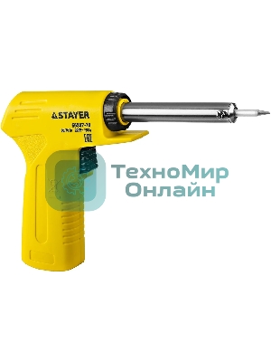 Паяльник STAYER 55307-70 master с пистолетной пластмассовой рукояткой 30 - 70Вт конус