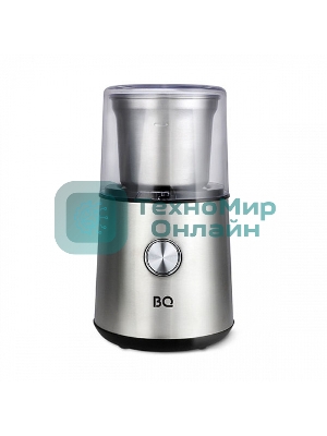 Кофемолка BQ CG1003, 200 Вт, 85 г максимальная загрузка, стальной/черный