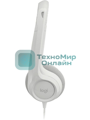 Гарнитура Logitech H390 белый, проводная, USB