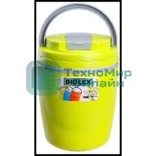 Термос Diolex DXC-1400-3-YE 1400 мл, желтый, пищевой пластик с колбой из нерж. стали