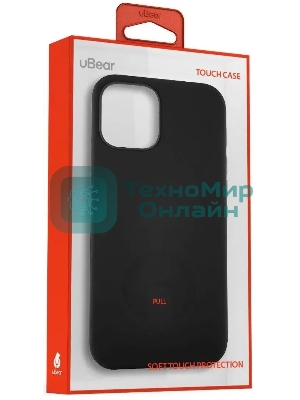 Чехол (клип-кейс) UBEAR Touch Case, для Apple iPhone 12 mini, черный cs61bl54th-i20